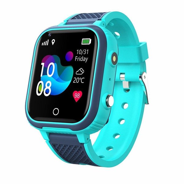 Детски Смарт часовник NUBKI LT21, 4G, Сим карта, Kамера, GPS+LBS+Wi-Fi Tracking, Водоустойчивост IPX4, Син