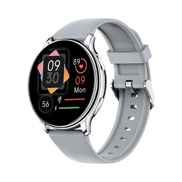 Смарт часовник NUBI KM10, Bluetooth разговор, Пулс, Калории, IPS Дисплей, Дистанционна камера, Дистанционна музика, Нотификации, Ултратънък, Сив ... от Nubi — продуктова снимка