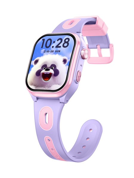Детски Смарт часовник Nubki D18, Android 9, AI асистент, 4G, GPS+LBS+Wi-Fi Tracking, IPS Дисплей 2", 320*385 HD IPS Curved Дисплей, Камера, Видео разговор, Розов от Nubki — продуктова снимка