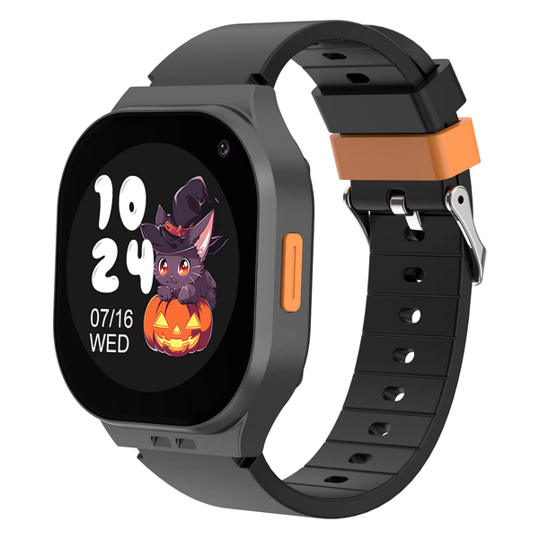 Детски Смарт часовник NUBKI D10, GPS+LBS+Wi-Fi Tracking, 4G, IPS 360*360 HD Дисплей, Камера, Видео разговор, Крачкомер, Whatsapp, Черен