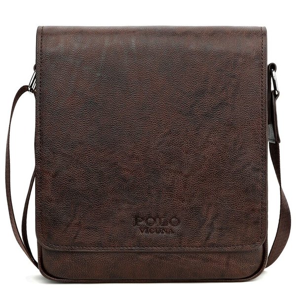 Мъжка кожена чанта Vicuna Polo Laudan, PU Кожа, Кафява