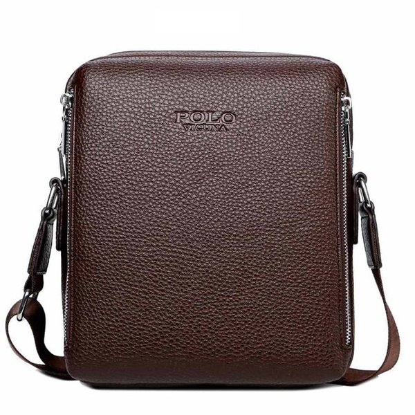 Снимка на Мъжка кожена чанта Vicuna Polo Zoppet, PU Кожа, Кафява, Vicuna Polo, цена 38.34 лв